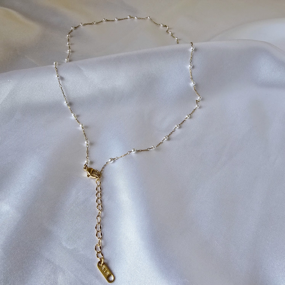 🏷NEW 18K Gold-plated Elegant Pearl Necklace - Picture 5 of 5